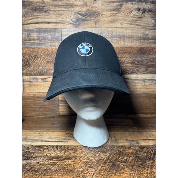 BMW Baseball Cap/ Hat- Black- Cotton, Adult, Adjustable,Embroidered Logo - Picture 1 of 4